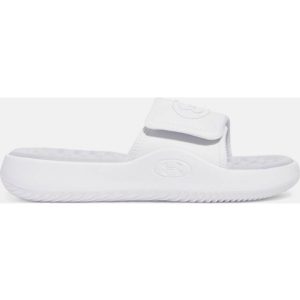 Under Armour Ignite Pro 8 Women's Slides - White/Halo Gray