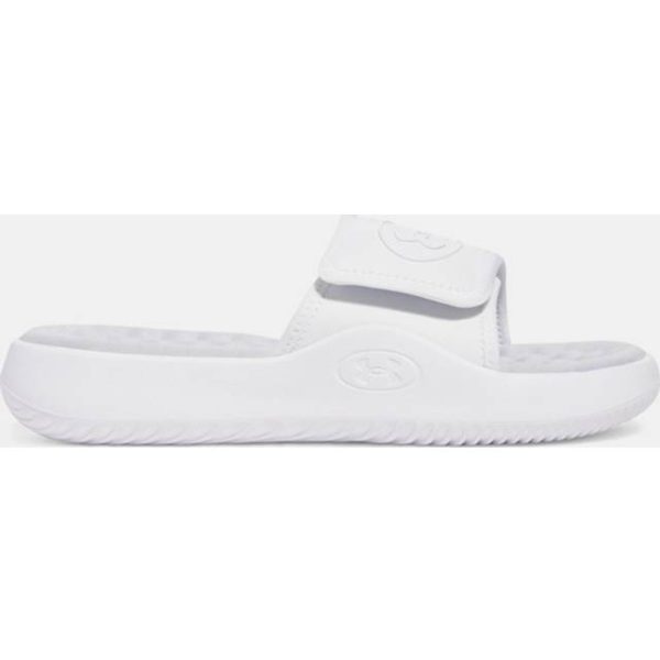 Under Armour Ignite Pro 8 Women's Slides - White/Halo Gray
