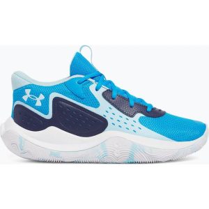 Under Armour Jet '23 Unisex Basketball Shoes - Electric Blue/Midnight Navy/Stream