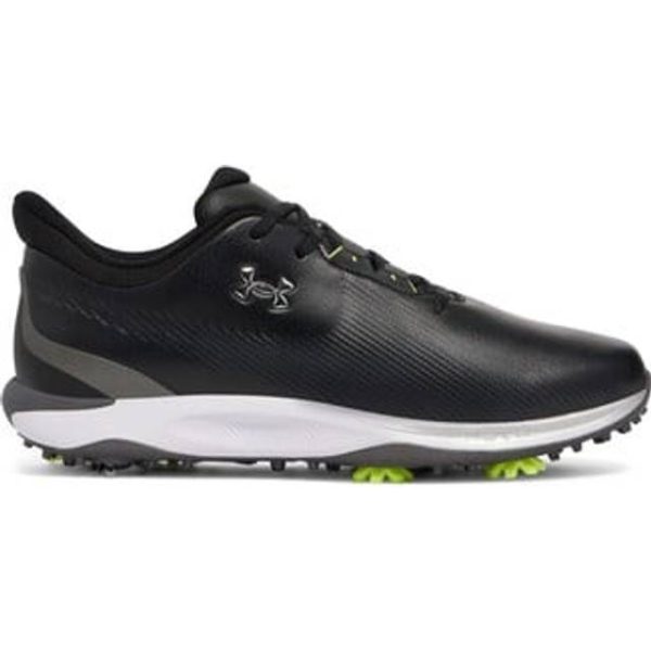 Under Armour Mens Drive Fade Spiked Golf Shoes - Black/Metallic Silver