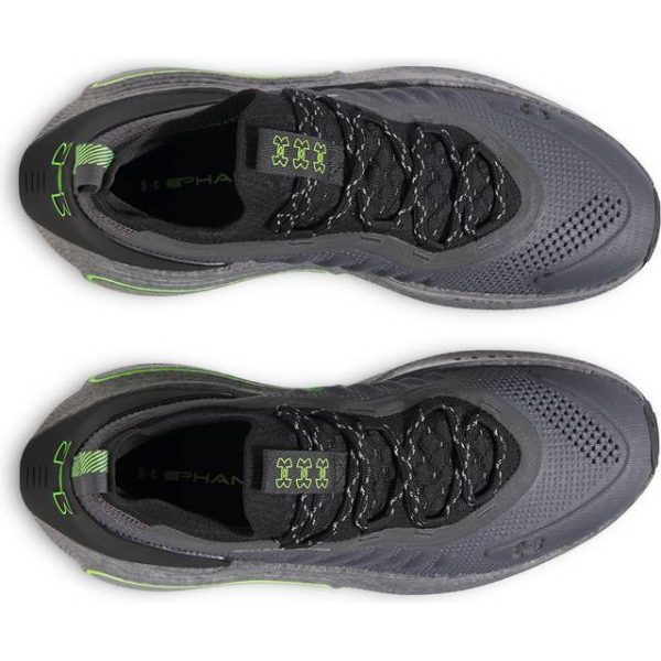 Under Armour Phantom 4 Reflect Unisex Shoes - Castlerock/Black/Hyper Green