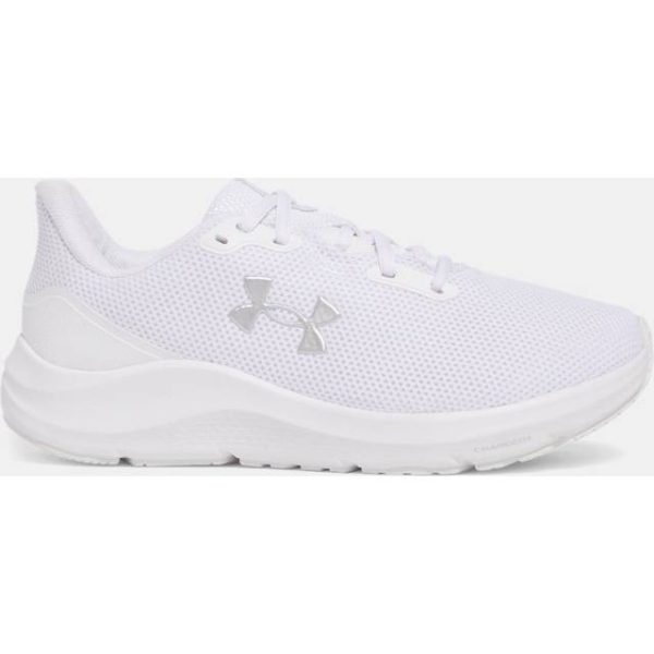 Under Armour Pursuit 4 Women's Running Shoes - White/Metallic Silver