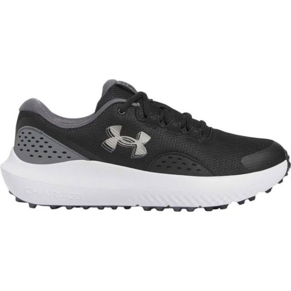 Under Armour Surge Golf Shoes - Black/Castlerock/Metallic Gun