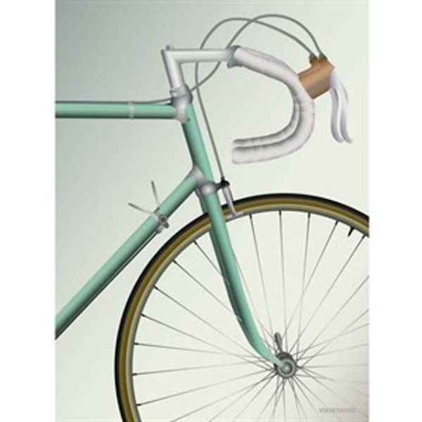 Vissevasse Racercykel Plakat 50x70cm