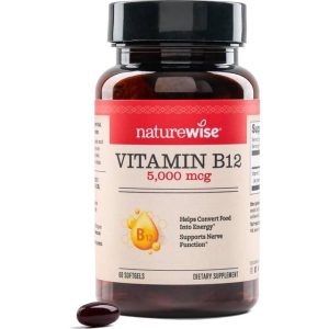 Vitamin B12 5000 mcg Extra Strength Supplement for Supporting Energy Levels