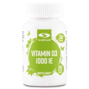 Vitamin D3 1000 IE, 120 kapsler