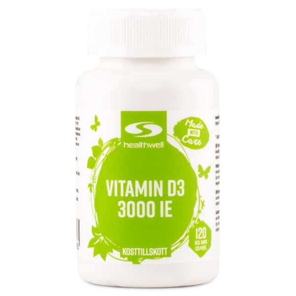 Vitamin D3, 120 kapsler