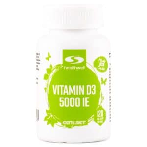 Vitamin D3 5000 IE, 120 kapsler