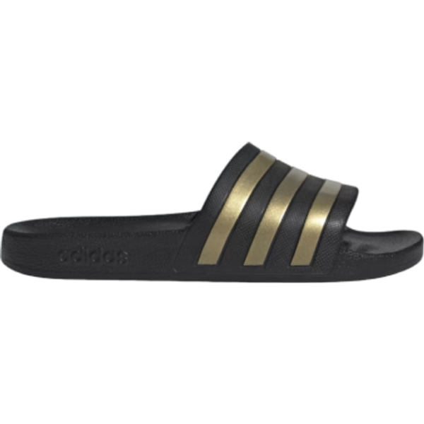 adidas Adilette Aqua - Core Black/Gold Metallic