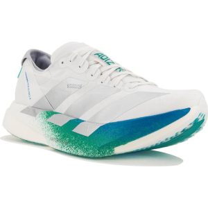 adidas Adizero Adios Pro 4 Sko - Crystal White/Matte Silver/Glory Green
