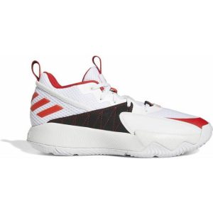 adidas Certified Men's Basketball Shoe - Cloud White/Vivid Red/Dash Grey