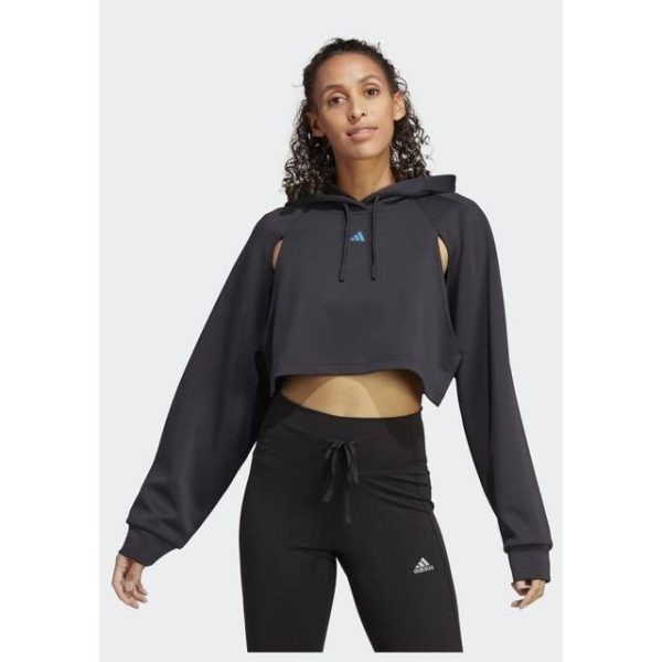adidas HIIT AEROREADY Crop Training hættetrøje