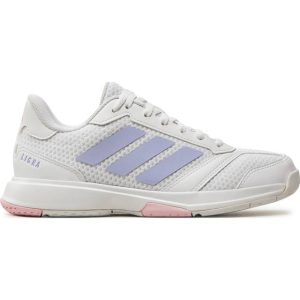 adidas Ligra 8 Indoor Sko - Cloud White/Violet Tone/Clear Pink