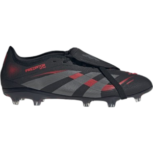 adidas Predator Pro Fold-Over Tongue FG - Core Black/Grey Four/Lucid Red