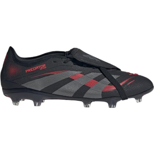 adidas Predator Pro Fold-Over Tongue FG - Core Black/Grey Four/Lucid Red