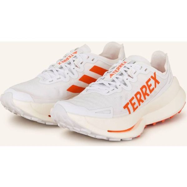 adidas Terrex Agravic Speed Ultra Trail Running Shoes - Cloud White/Impact Orange/Dash Grey