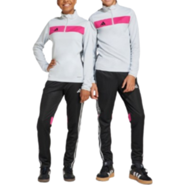 adidas Tiro 25 Essentials Kids Træningsbukser - Black/Clear Grey/Real Magenta