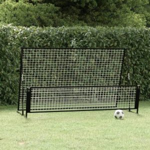 vidaXL 2-i-1 fodbold-rebounder 202x104x120 stål