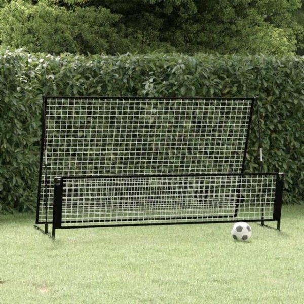 vidaXL 2-i-1 fodbold-rebounder 202x104x120 stål