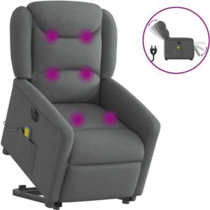 vidaXL Elektrisk Massagestol Med Løftefunktion Stof