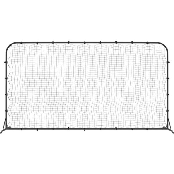 vidaXL Football Rebounder Net HDPE 366x183x90cm