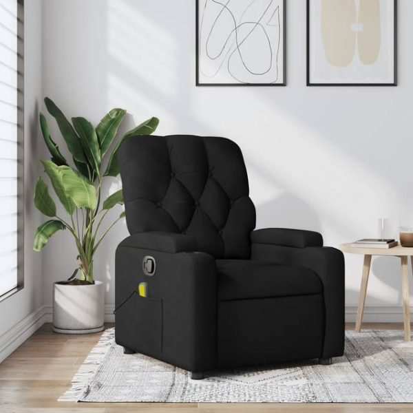 vidaXL massagestol stof sort