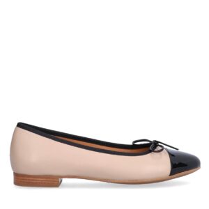 A8041 ballerinasko - Black Patent/Beige Nappa 272