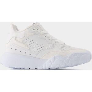Alexander McQueen Sporty Hvide Sølv Læder Tennissko - Hvid