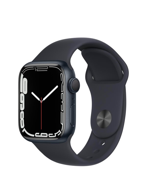 Apple Watch Series 7 GPS + Cellular 41mm Midnight Aluminium Case with Midnight Sport Band