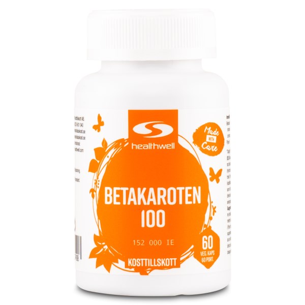 Betacaroten 100, 60 kapsler