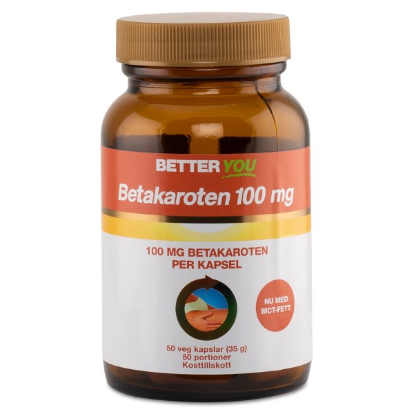 Better You Betakaroten 100 mg, 50 kapsler
