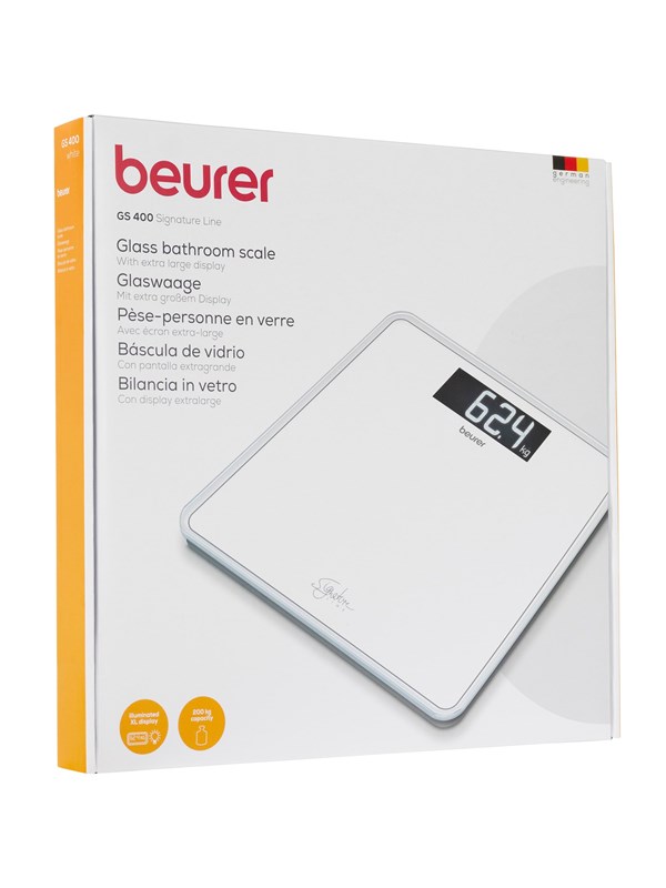 Beurer Badevægt - GS 400 Bathroom Scale Glass ( White )