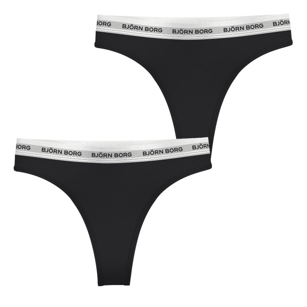 Björn Borg Core Logo Thong 2-pak, S, Multicolour