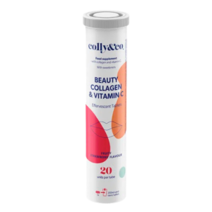 Colly & Co Kollagen Tabs + C vitamin Jordbær (20 stk)