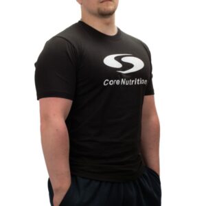 Core Nutrition Mens Logo Tee, S, Black
