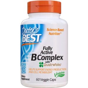 Doctor's Best Doctor's Best Fully Active B-Complex with Quatrefolic 60 vcaps 60 stk