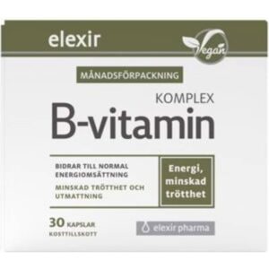 Elexir Pharma B-Vitamin Complex 30 30 stk