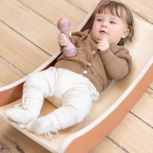 FLEXA Balancebræt - mini 69.0 cm x 19.0 cm x 32.0 cm Blush/Birch Plywood