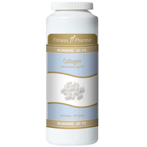 Fitness Pharma Collagen M. Vitaminer & Zink (180 kaps)