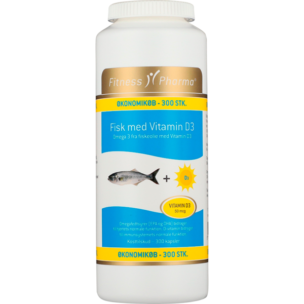 Fitness Pharma Fiskeolie Vitamin D3 (300 stk)