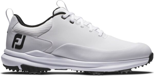 FootJoy Tour Rival Vandtætte Herre Golfsko Med Spikes - White/Black - Str. 43 Normal