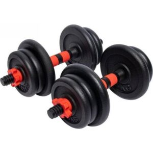 Gorilla Sports Håndvægte 25 mm Støbejern 2x10 kg 2x15 kg