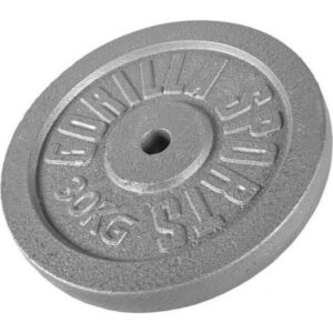 Gorilla Sports Vægtskiver IRON Silver 0,5–30 kg