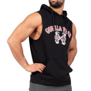 Gorilla Wear Chico S/L Hooded T-shirt, S, Black