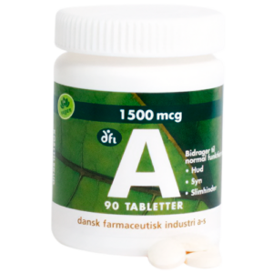 Grønne Vitaminer A-vitamin 1500 mcg (90 tabl)