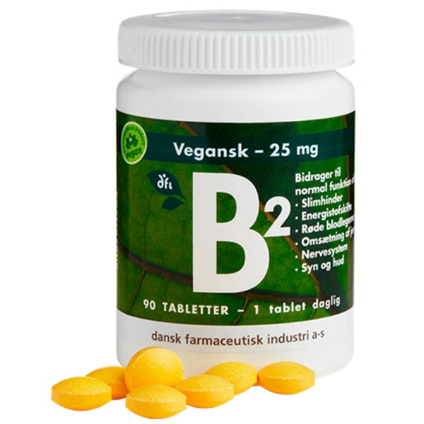 Grønne Vitaminer DFI B2 100 mg (90 stk)
