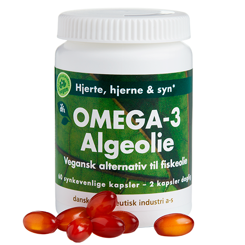 Grønne Vitaminer Omega-3 Algeolie (60 kaps)