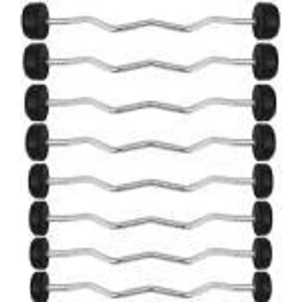 HMS GSL15 fast vægtstang/ gummibelagt knækket stang 15 kg