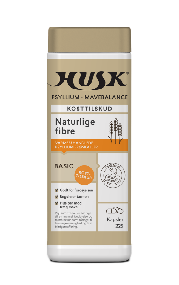 HUSKÂ® Psyllium Mavebalance (225 kap)