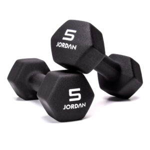 Håndvægte 5,0 kg Sort, Jordan Neopren (sæt)